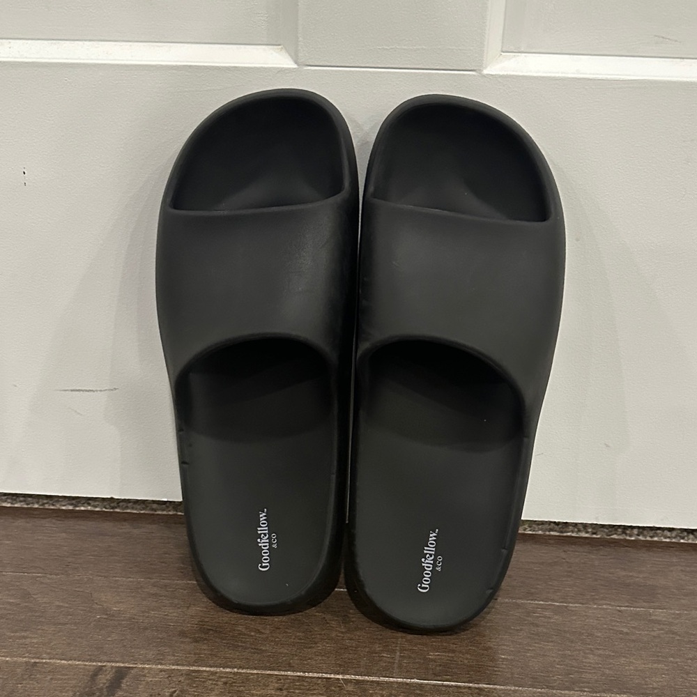 Men's Black Slides